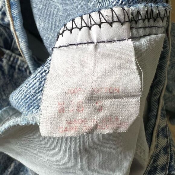 VTG USA Brittania Distressed Acid Wash Shorts 36 - Picture 9 of 10